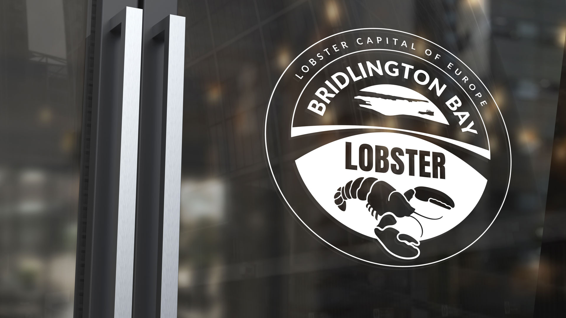 bridlington Bay Lobster logo on a door
