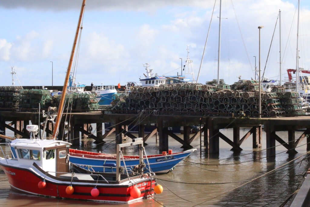 lobster pots at bridlington harbour