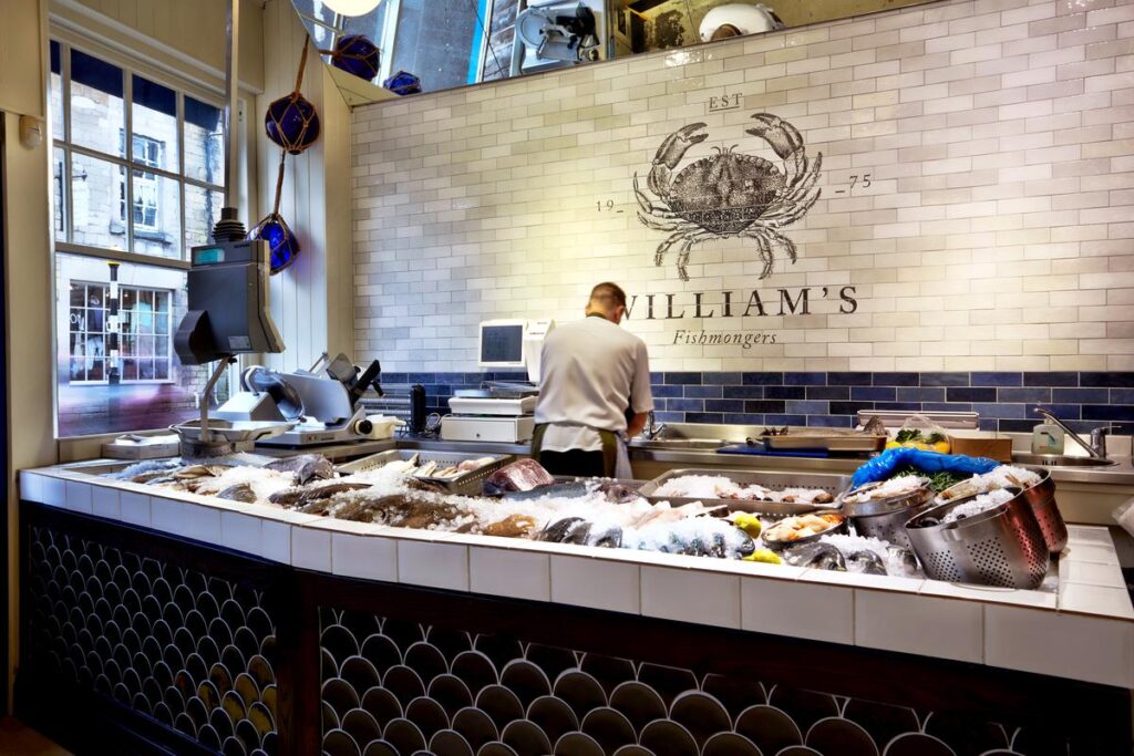 William's fishmonger slab